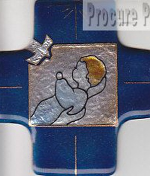 CROIX EMAIL BAPTEME G 8X8CM CRMI 024 BL /A NDSP