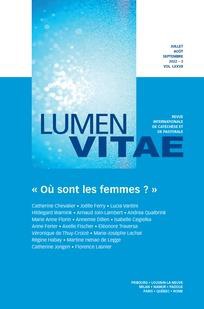 OU SONT LES FEMMES, REVUE LUMEN VITAE 2022-1, VOL 77