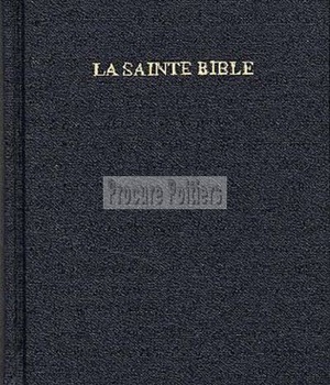 BIBLE SEGOND 1910 PETIT FORMAT AVEC ONGLETS RIGIDE TOILEE NOIRE