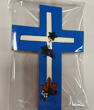 CROIX BOIS PEINT LA ESPERANZA