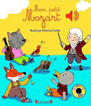 MON PETIT MOZART - LIVRE SONORE AVEC 6 PUCES - DES 1 AN