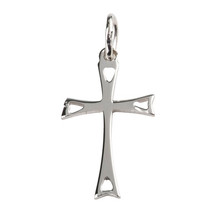 CROIX DE COU AJOUREE ARGENT 925°/°° H 1.8 CM