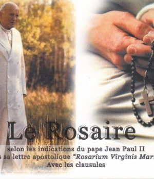 LE ROSAIRE, INCLUS LES MYSTERES LUMINEUX