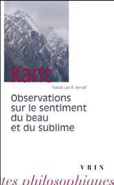 OBSERVATIONS SUR LE SENTIMENT DU BEAU ET DU SUBLIME
