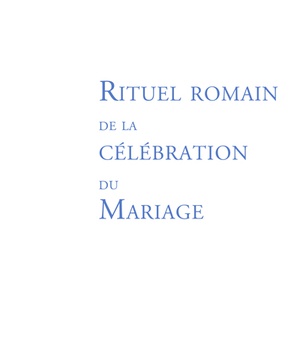 RITUEL DU MARIAGE - OUVRAGE DE TRAVAIL