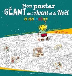 MON POSTER GEANT DE L'AVENT ET DE NOEL A COLORIER