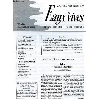 EAUX VIVES : PAROLE DE DIEU A TRAVERS LES AGES - PETIT FORMAT