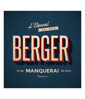 TABLEAU : BERGER - PSAUME 23.1
