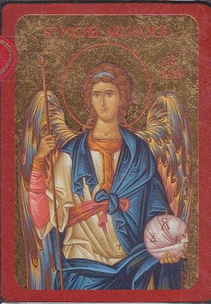ICONE SAINT MICHEL SURFEUILLE D'OR 9.5X13.5 CM