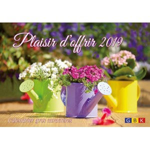CALENDRIER PLAISIR D OFFRIR 2019 GROS CARACTERES