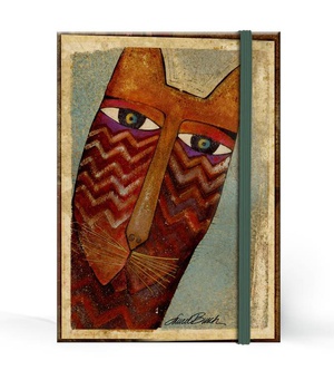 CARNET COUVERTURE RIGIDE - PETIT FORMAT - LB CHATS ETHNIQUES 100X140MM