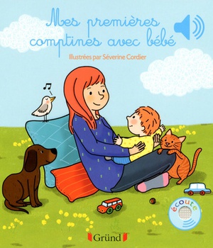 MES PREMIERES COMPTINES AVEC BEBE - LIVRE SONORE AVEC 6 PUCES - DES 1 AN
