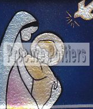 EMAIL VIERGE ENFANT FENETRE 7X7CM