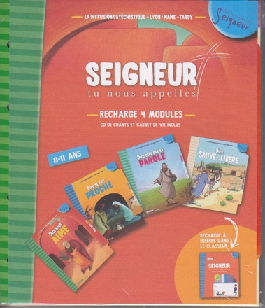SEIGNEUR TU NOUS APPELLES 8-11 ANS RECHARGE ORANGE 1-4 MODULES + CD