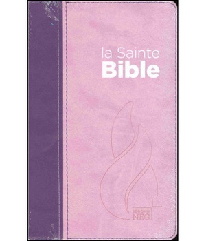 BIBLE SEGOND NEG COMPACTE - COUVERTURE SOUPLE, VIVELLA DUO ROSE PRALINE / VIOLET FRUITS DES BOIS