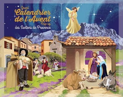 GRAND CALENDRIER DE L'AVENT POP-UP DES SANTONS DE PROVENCE - AVEC SON LIVRET D'ACCOMPAGNEMENT