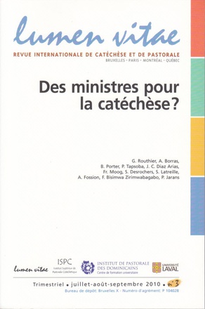 DES MINISTERES POUR LA CATECHESE