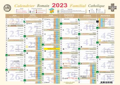 PETIT CALENDRIER FAMILIAL CATHOLIQUE 2023