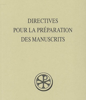 SC HORS SERIE DIRECTIVES POUR LA PREPARATION DES MANUSCRITS