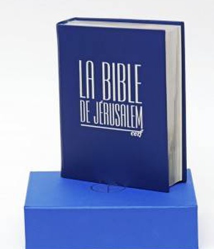 LA BIBLE DE JERUSALEM - MAJOR CUIR BLEU