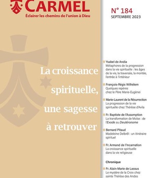 LA CROISSANCE SPIRITUELLEA : UNE SAGESSE A RETROUVER