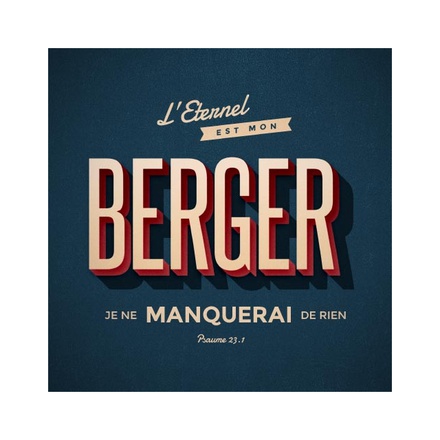 TABLEAU : BERGER - PSAUME 23.1
