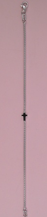 BRACELET ARGENT PETITE CROIX 20 CM