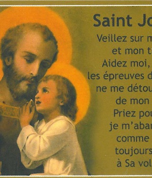 CARTES SAINT JOSEPH PAR LOT DE 20 EX