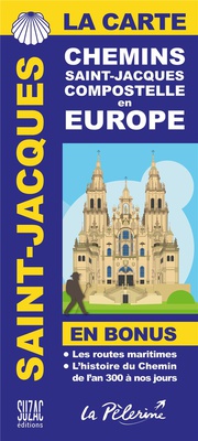 LA CARTE DES CHEMINS DE SAINT-JACQUES DE COMPOSTELLE EN EUROPE