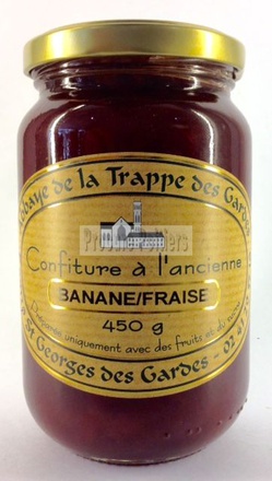CONFITURE BANANE/FRAISE, POT DE 450 G