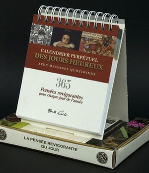 CALENDRIER PERPETUEL DES JOURS HEUREUX - COFFRET CALENDRIER CHEVALET NDSP