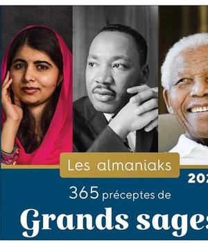 ALMANIAK 365 PRECEPTES DE GRANDS SAGES 2023 - CALENDRIER 1 CITATION PAR JOUR