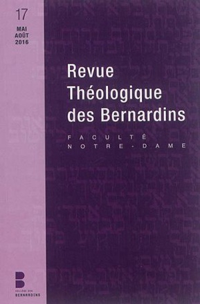 REVUE THEOLOGIQUE DES BERNARDINS 17