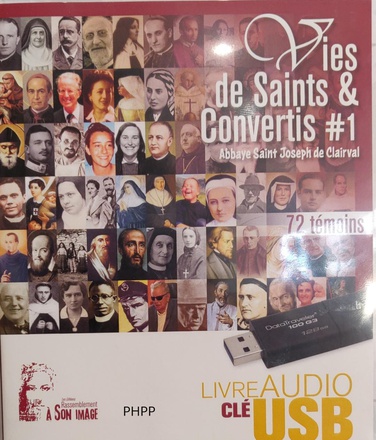 VIES DE SAINTS ET CONVERTIS TOME 1 - COFFRET AUDIO CLE USB (USB3)