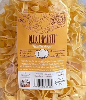 NOUILLES LARGES AUX OEUFS FRAIS 500G - ABBAYE D'OELENBERG
