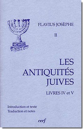 LES ANTIQUITES JUIVES, LIVRES IV A V