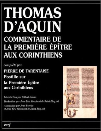 COMMENTAIRE DE LA PREMIERE EPITRE AUX CORINTHIENS