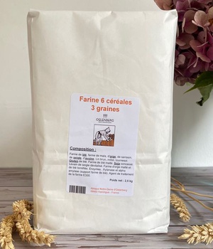 FARINE 6 CEREALES 3 GRAINES 2.5KG - ABBAYE D'OELENBERG