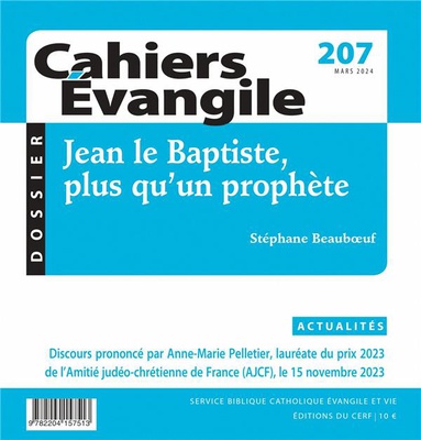 CAHIERS-EVANGILE 207 - JEAN LE BAPTISTE PLUS QU UN PROPHETE