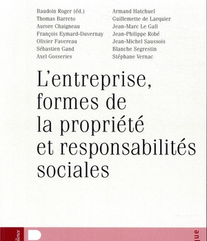 L'ENTREPRISE, FORMES DE LA PROPRIETE ET RESPONSABILITE