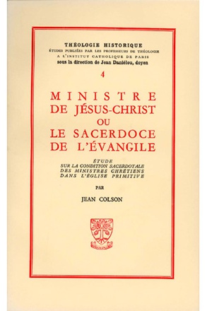 TH N4 - MINISTRE DE JESUS-CHRIST OU LE SACERDOCE DE L'EVANGILE
