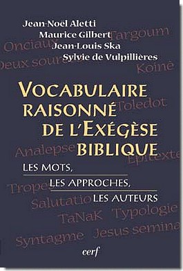 VOCABULAIRE RAISONNE DE L'EXEGESE BIBLIQUE