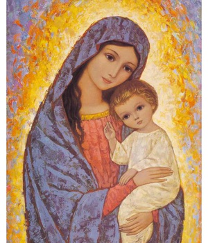 D. CHANF MERE DE DIEU AVEC ENFANT REF DD5014C