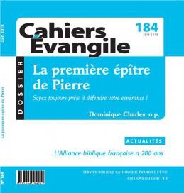 CAHIERS EVANGILE NO 184. LA PREMIERE EPITRE DE PIERRE