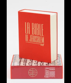 BIBLE JERUSALEM - FORMAT MAJOR, RELIURE RIGIDE TOILE ROUGE, COFFRET RIGIDE