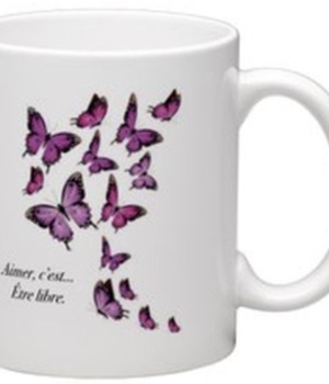 MUG PAPILLONS ETE FRAMBOISE