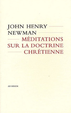 MEDITATIONS SUR LA DOCTRINE CHRETIENNE