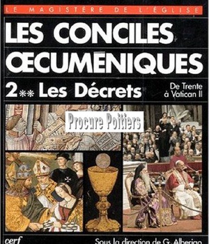 LES CONCILES OECUMENIQUES T. II-2 LES DECRETS. DE TRENTE A VATICAN II - ANCIEN PRIX 122 €