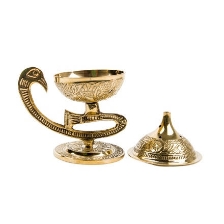 BRULE ENCENS LAITON FORME LAMPE