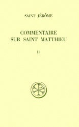 SC 259 COMMENTAIRE SUR SAINT MATTHIEU - TOME 2